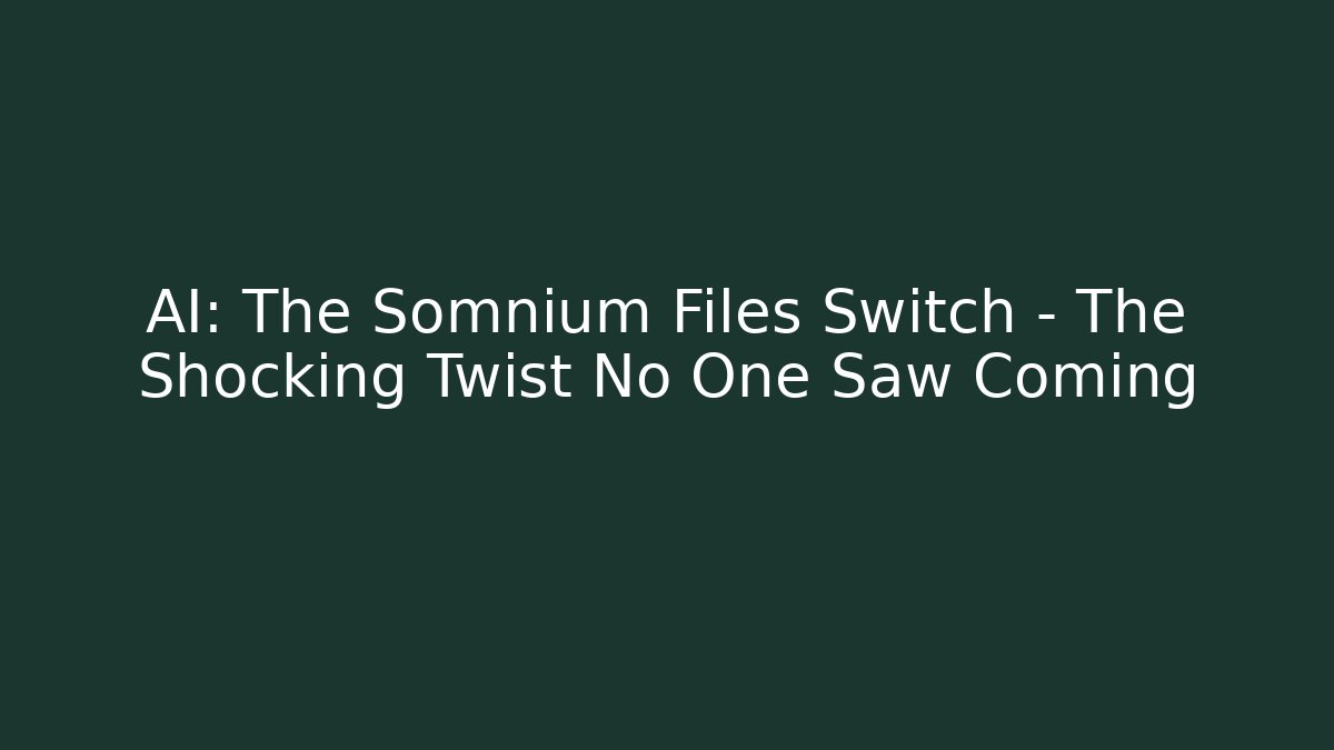 AI: The Somnium Files Switch – The Shocking Twist No One Saw Coming