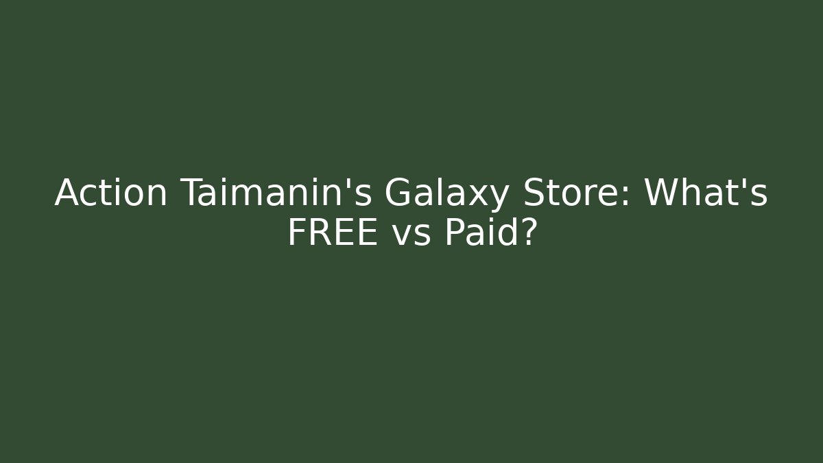 Action Taimanin's Galaxy Store: What's FREE vs Paid?