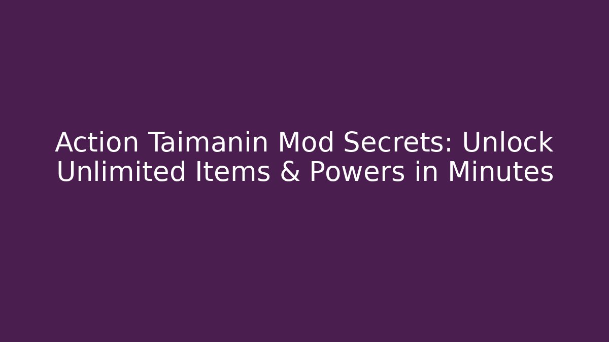 Action Taimanin Mod Secrets: Unlock Unlimited Items & Powers in Minutes