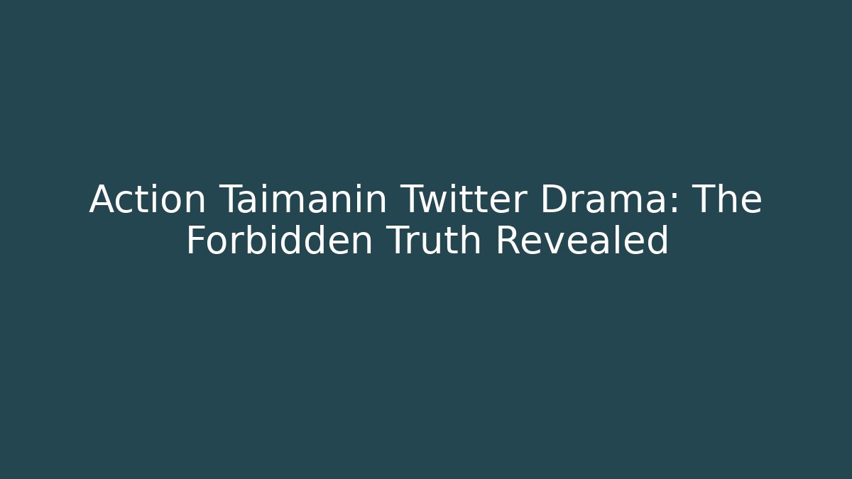 Action Taimanin Twitter Drama: The Forbidden Truth Revealed