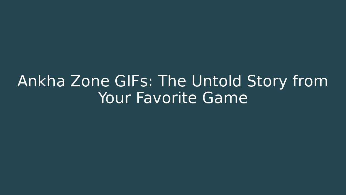 Ankha Zone GIFs: The Untold Story from Your Favorite Game
