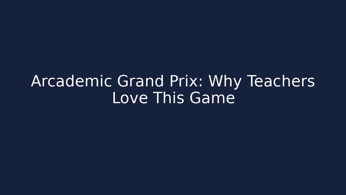 Arcademic Grand Prix: Why Teachers Love This Game - Critter Realm