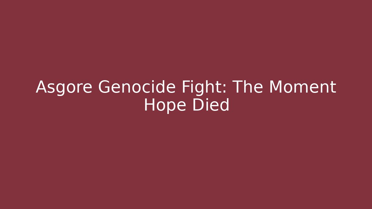 Asgore Genocide Fight: The Moment Hope Died