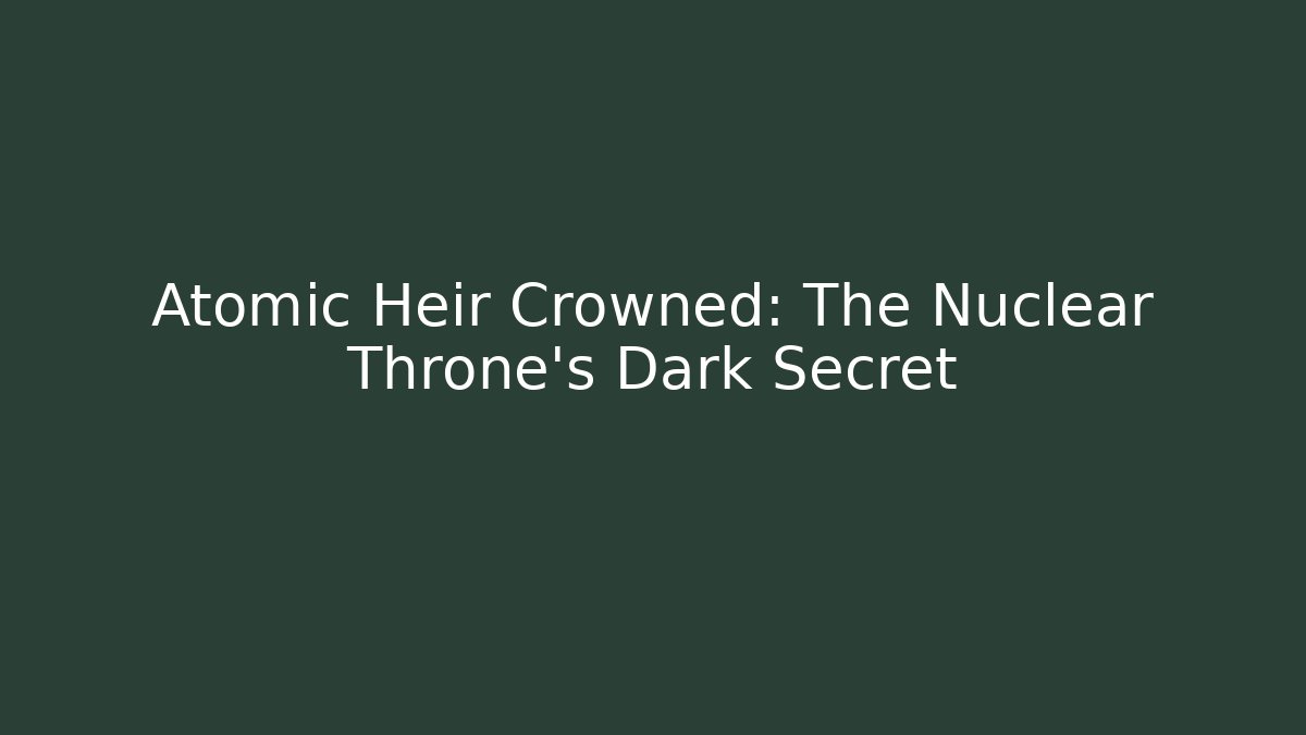 Atomic Heir Crowned: The Nuclear Throne's Dark Secret - Critter Realm