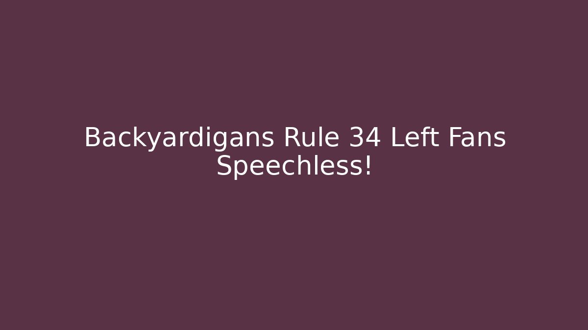 Backyardigans Rule 34 Left Fans Speechless!