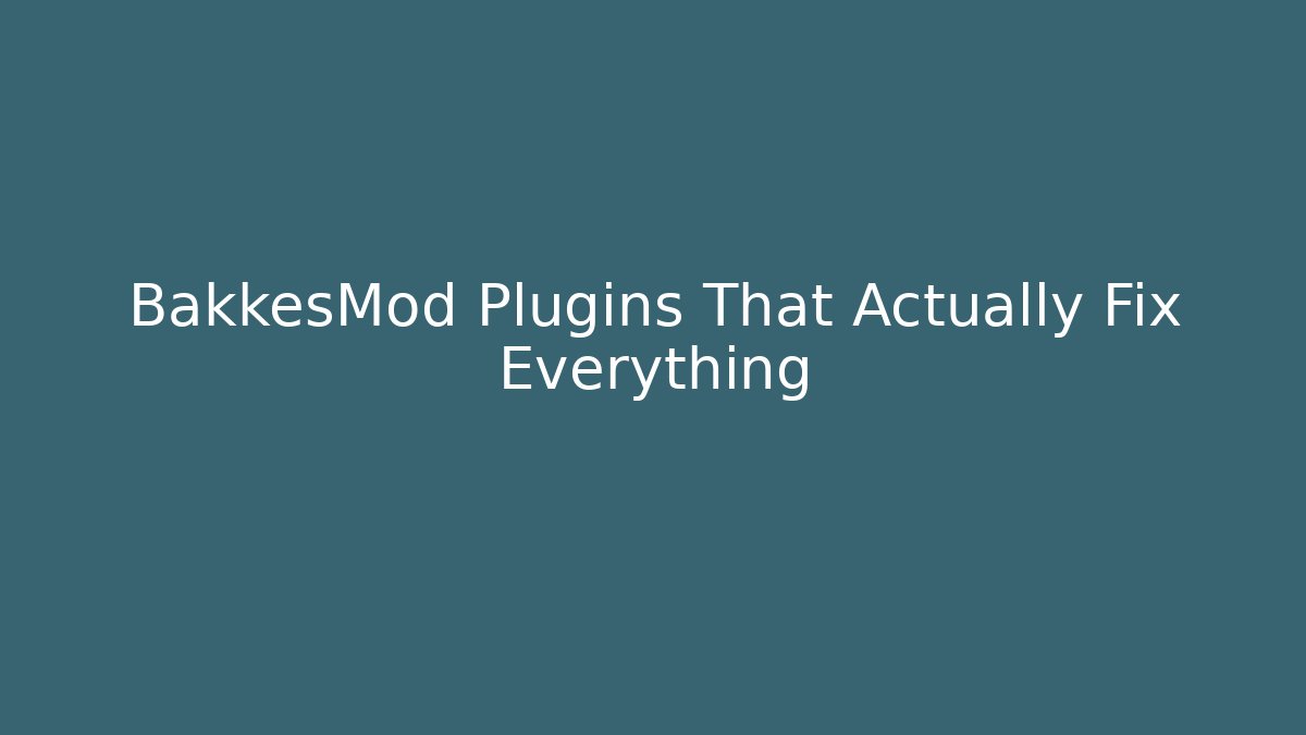 BakkesMod Plugins That Actually Fix Everything - Critter Realm