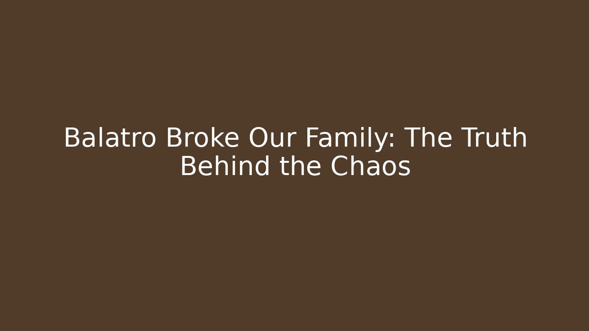 Balatro Broke Our Family: The Truth Behind the Chaos