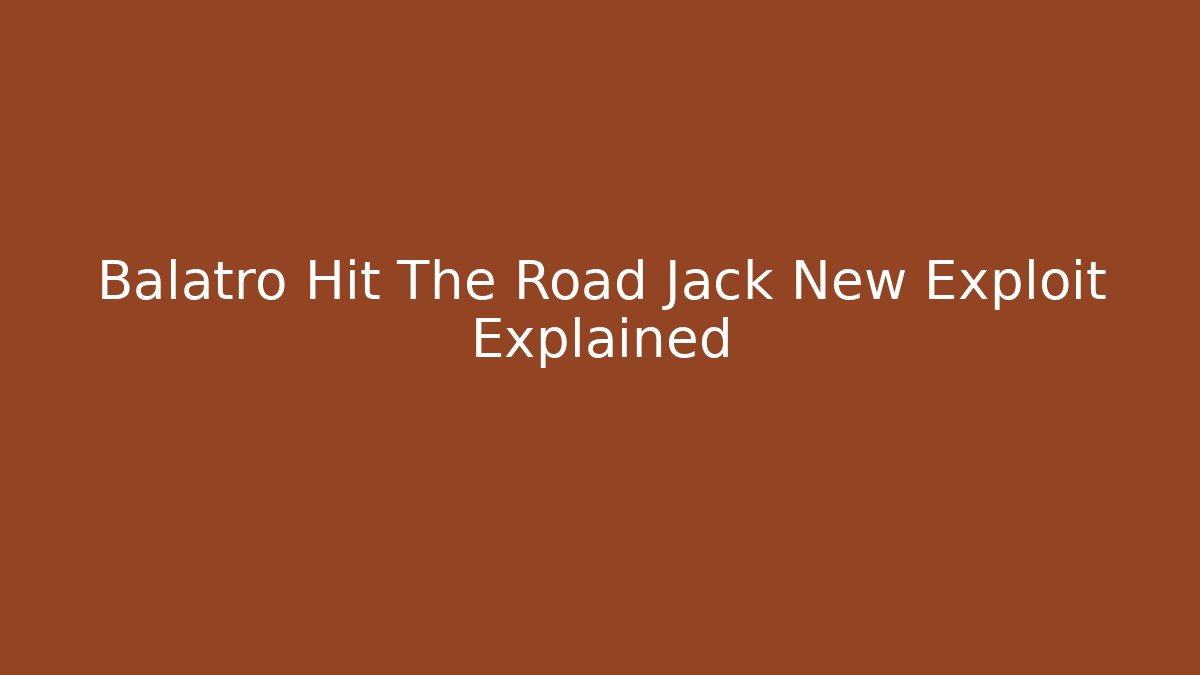 Balatro Hit The Road Jack New Exploit Explained - Critter Realm