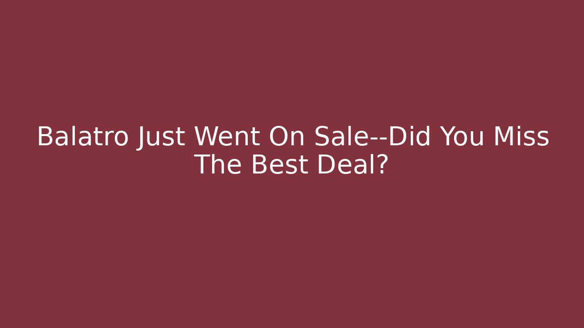 Balatro Just Went On Sale—Did You Miss The Best Deal?