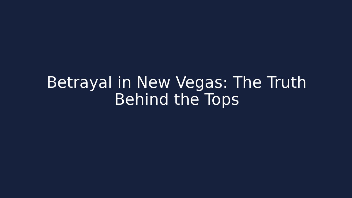 Betrayal in New Vegas: The Truth Behind the Tops