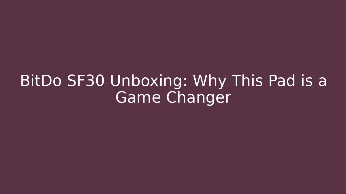 BitDo SF30 Unboxing: Why This Pad is a Game Changer