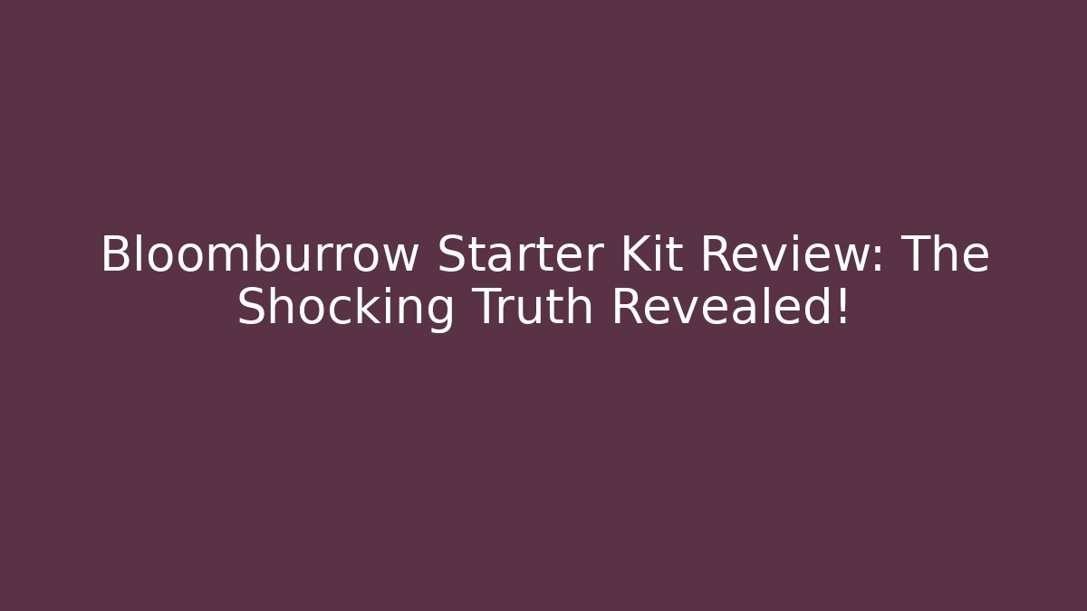 Bloomburrow Starter Kit Review: The Shocking Truth Revealed!