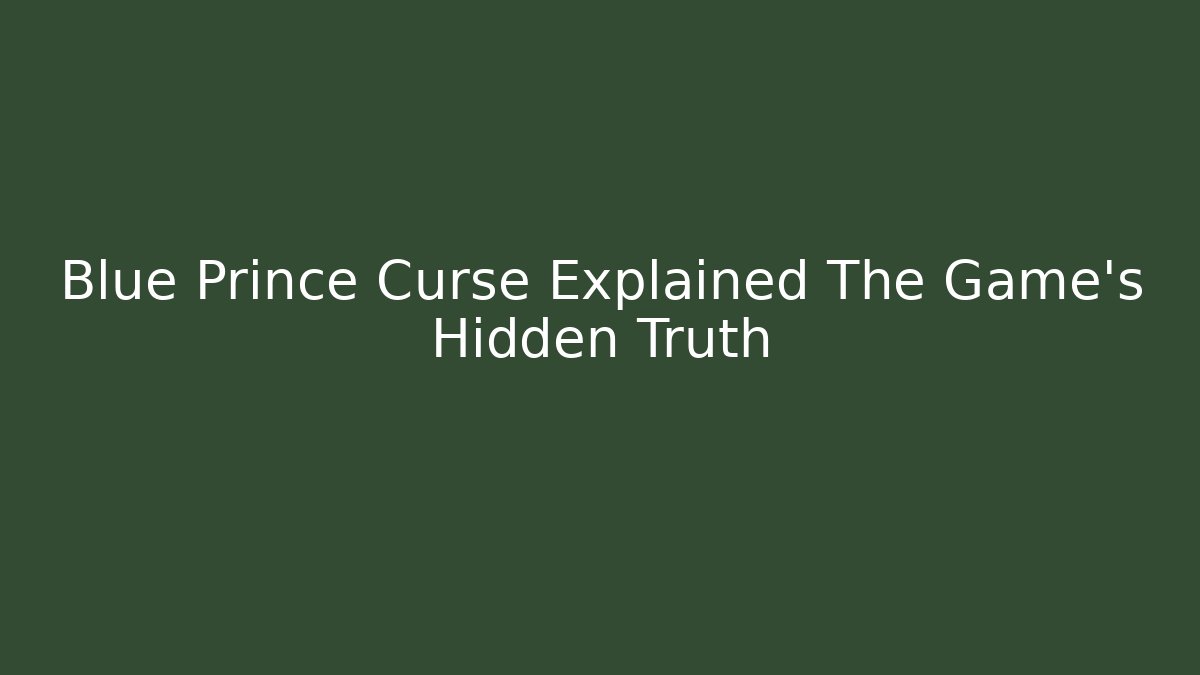 Blue Prince Curse Explained The Game's Hidden Truth