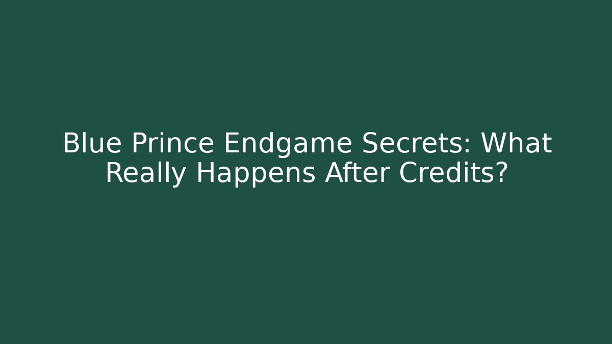 Blue Prince Endgame Secrets: What Really Happens After Credits?