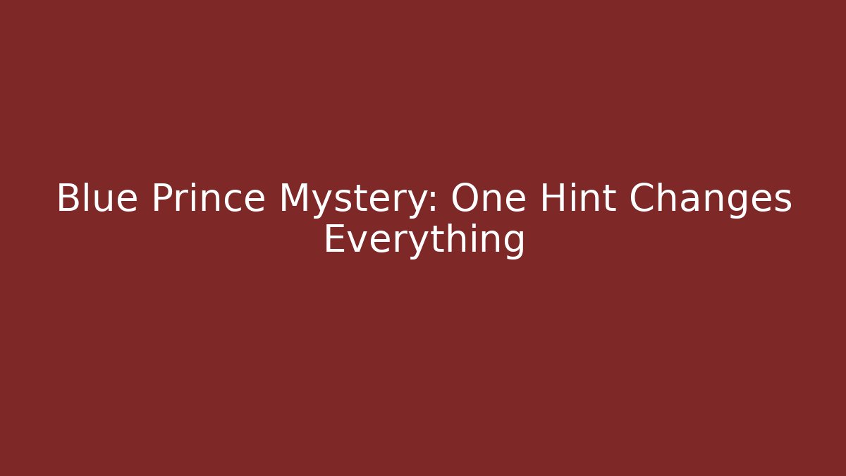 Blue Prince Mystery: One Hint Changes Everything - Critter Realm