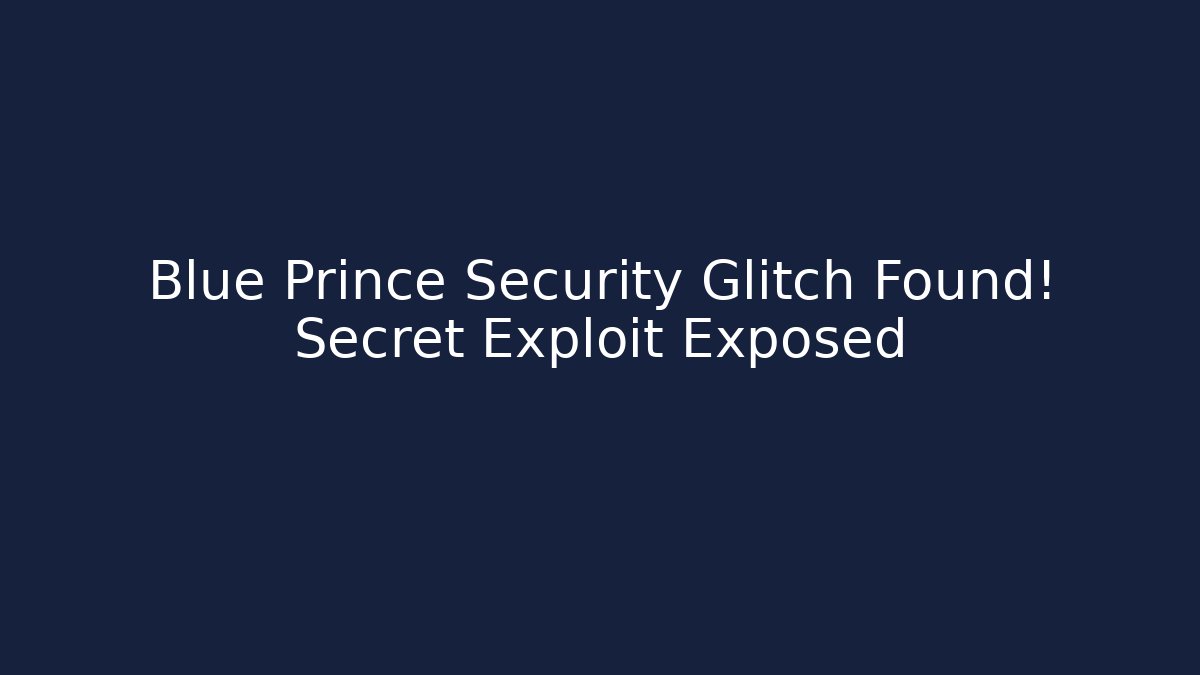 Blue Prince Security Glitch Found! Secret Exploit Exposed