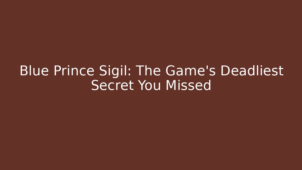 Blue Prince Sigil: The Game's Deadliest Secret You Missed