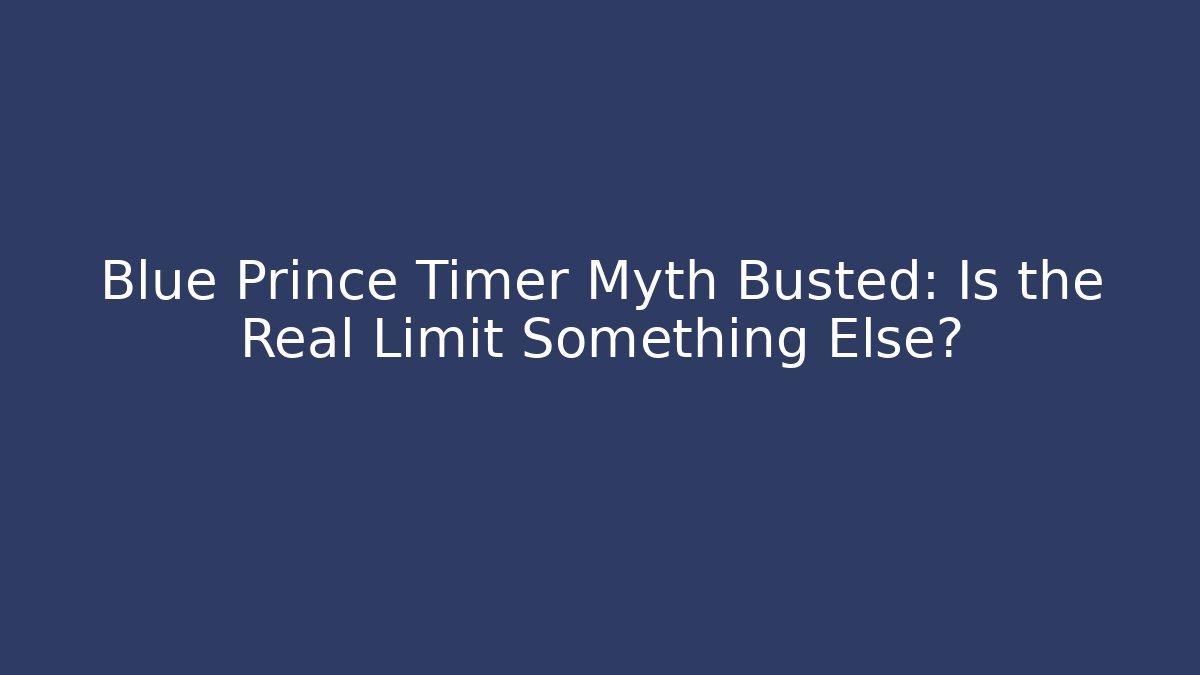 Blue Prince Timer Myth Busted: Is the Real Limit Something Else?