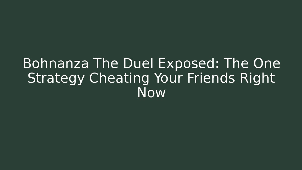 Bohnanza The Duel Exposed: The One Strategy Cheating Your Friends Right Now