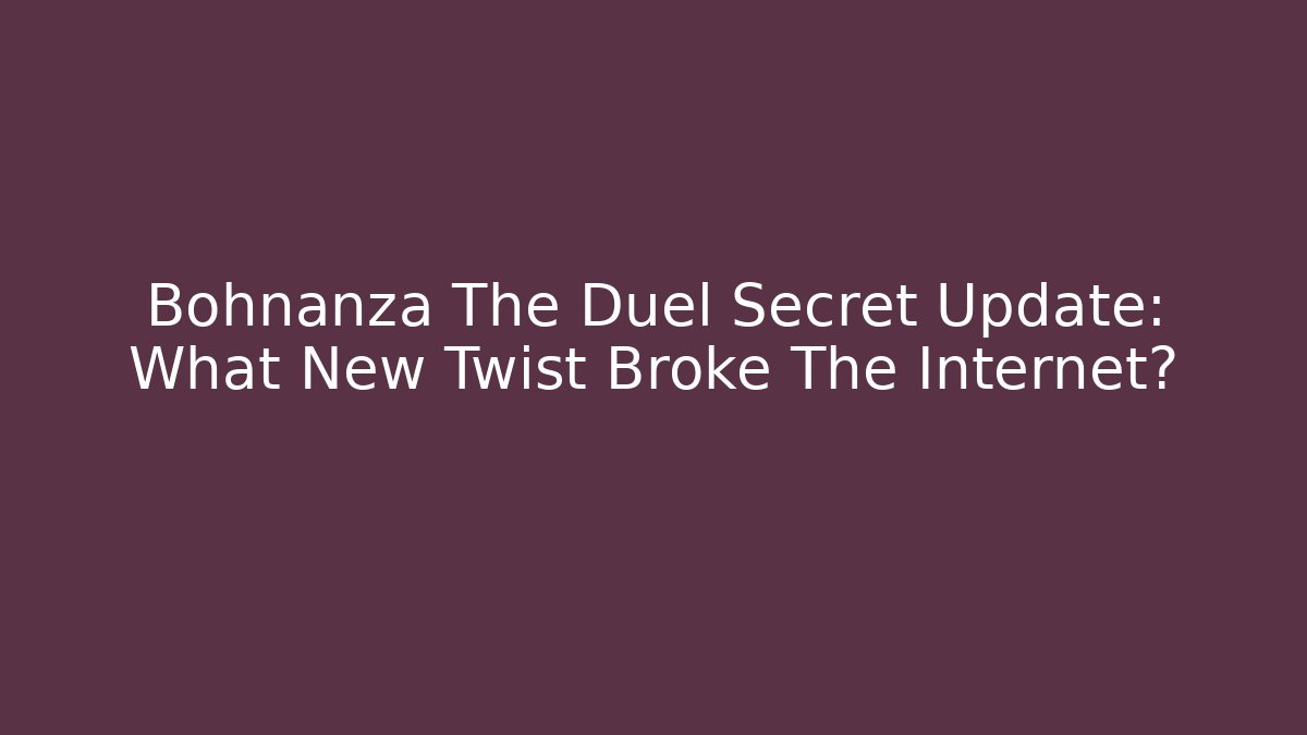 Bohnanza The Duel Secret Update: What New Twist Broke The Internet?