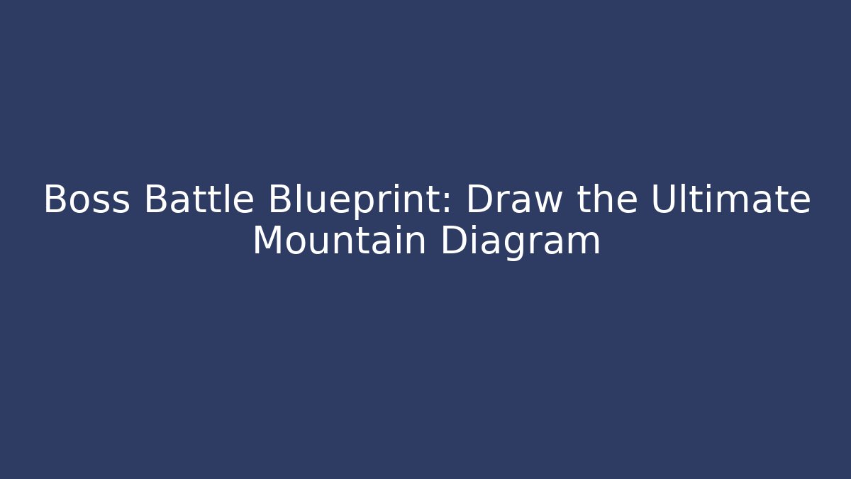 Boss Battle Blueprint: Draw the Ultimate Mountain Diagram
