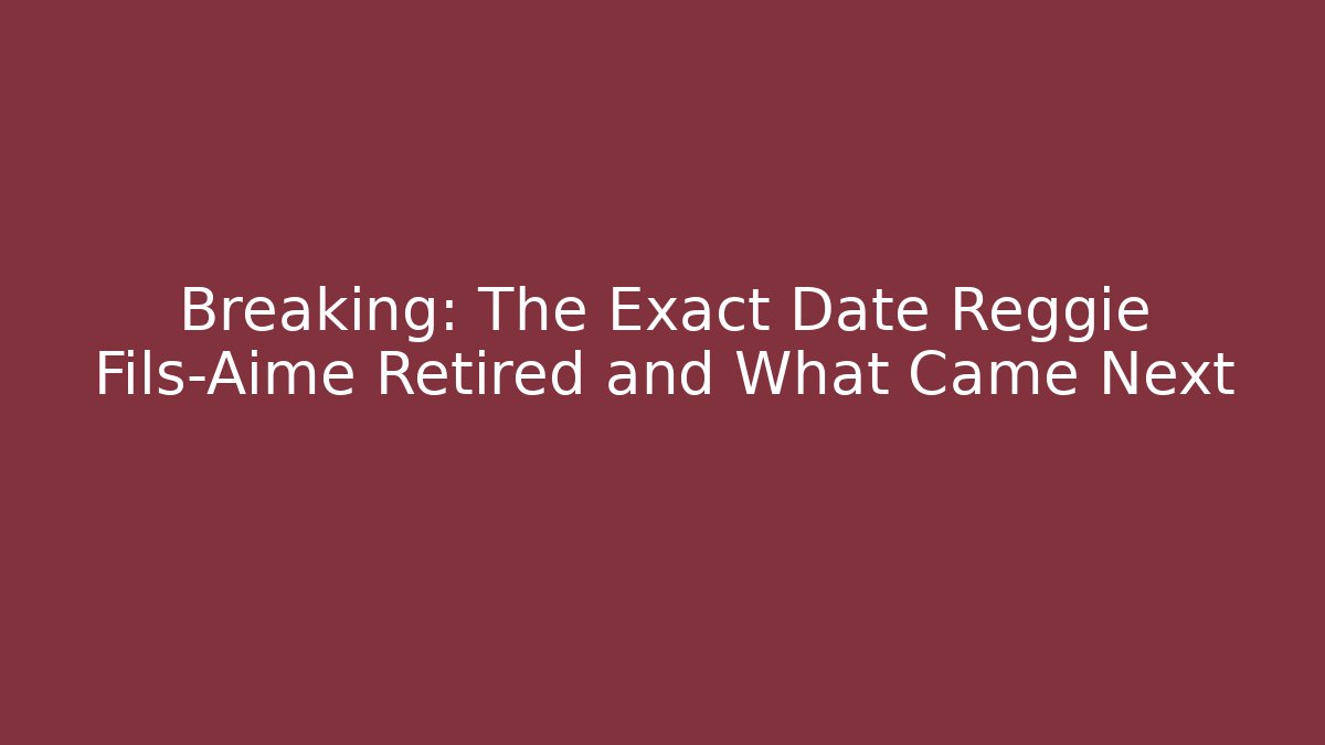 Breaking: The Exact Date Reggie Fils-Aimé Retired and What Came Next