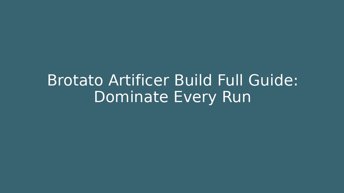 Brotato Artificer Build Full Guide: Dominate Every Run