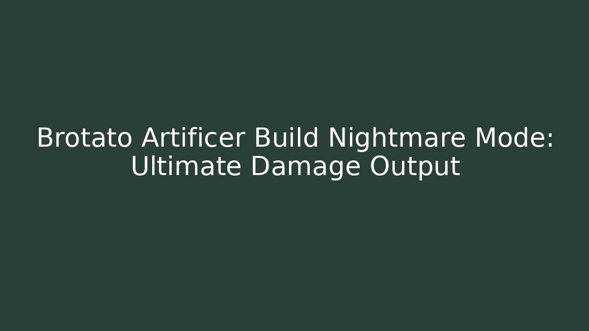 Brotato Artificer Build Nightmare Mode: Ultimate Damage Output