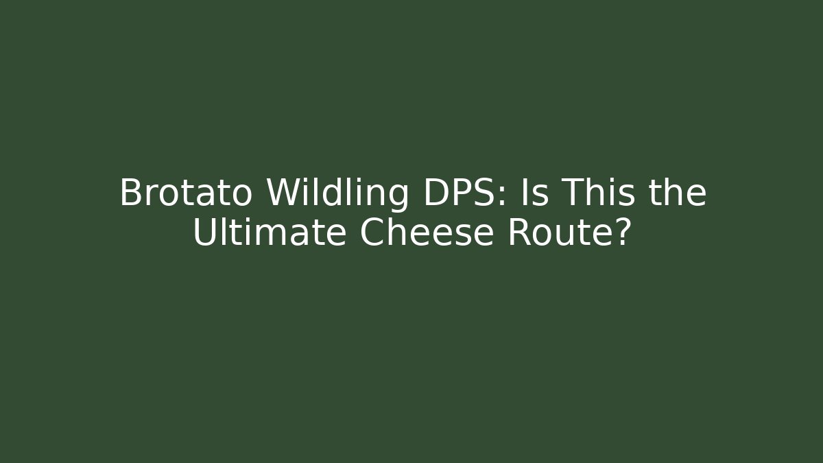 Brotato Wildling DPS: Is This the Ultimate Cheese Route? - Critter Realm
