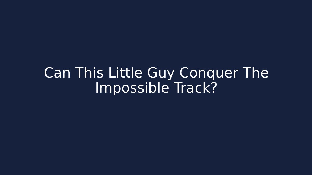 Can This Little Guy Conquer The Impossible Track?