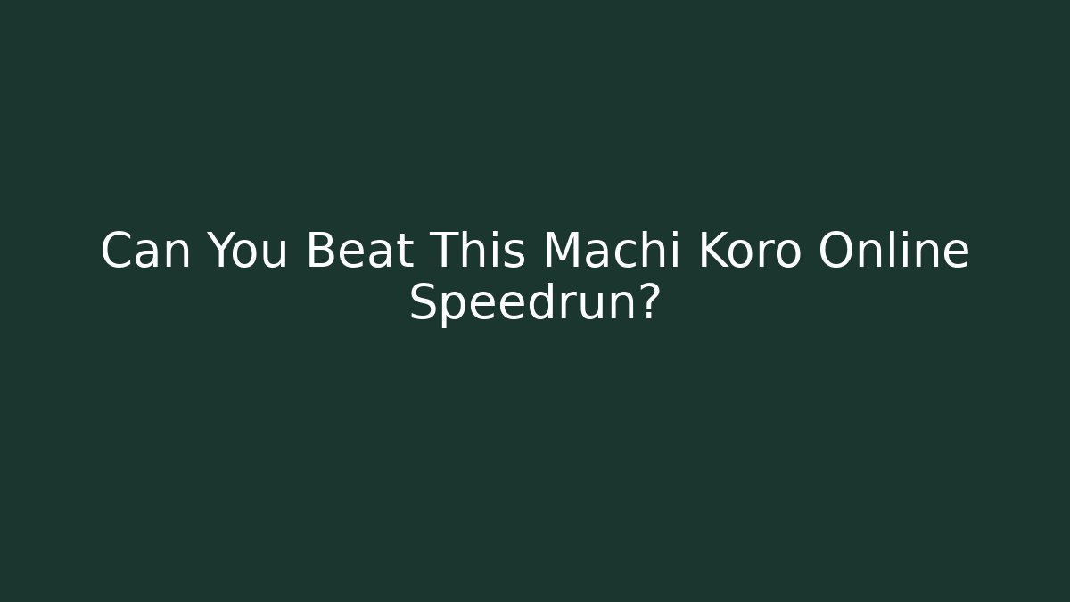 Can You Beat This Machi Koro Online Speedrun?