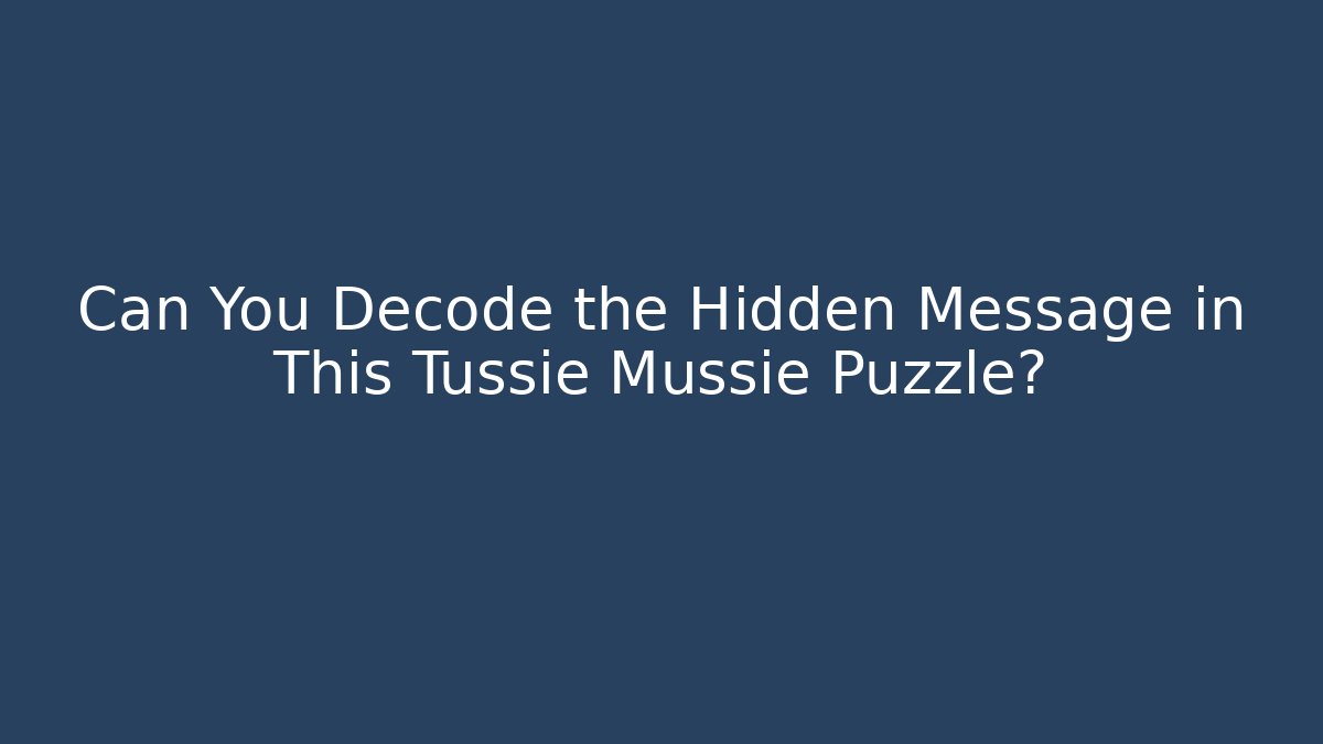 Can You Decode the Hidden Message in This Tussie Mussie Puzzle?