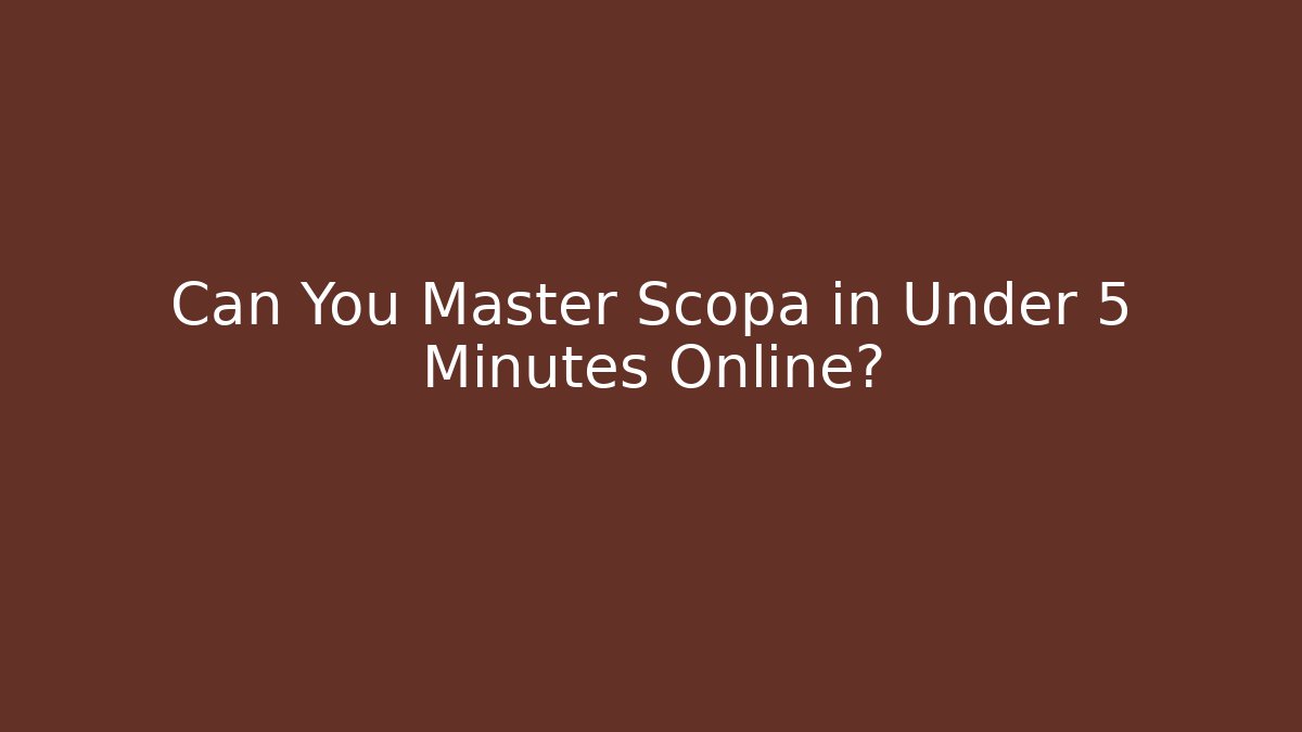 Can You Master Scopa in Under 5 Minutes Online?