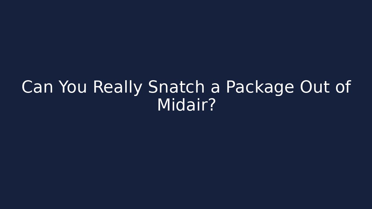 Can You Really Snatch a Package Out of Midair?