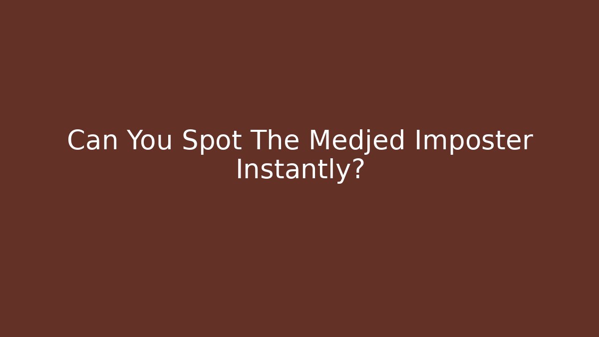 Can You Spot The Medjed Imposter Instantly?