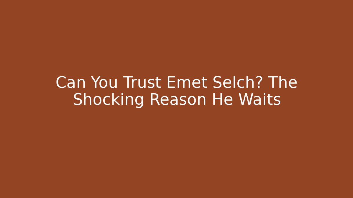 Can You Trust Emet Selch? The Shocking Reason He Waits
