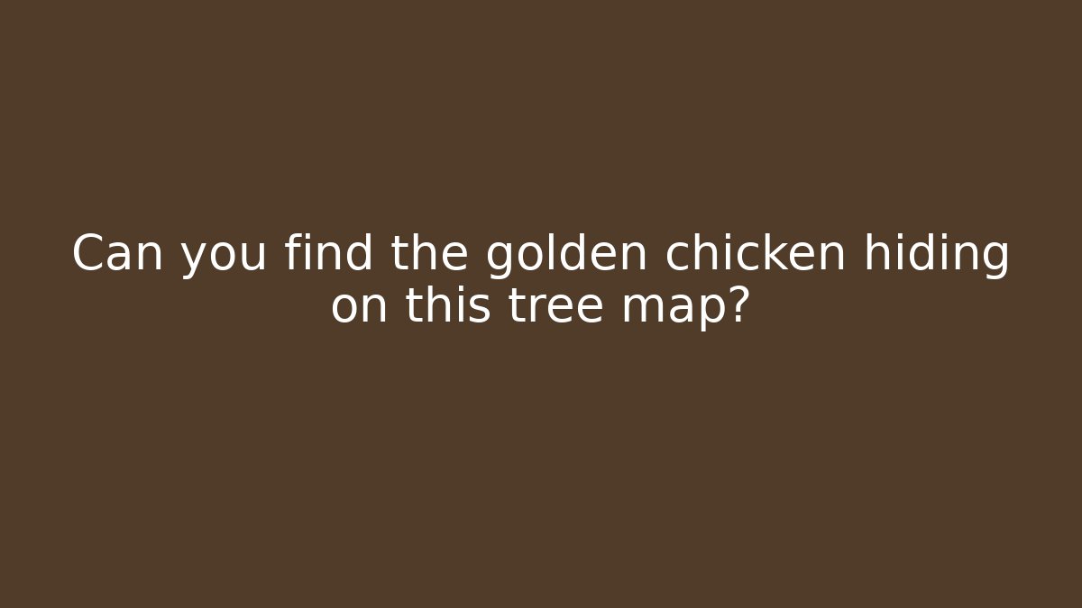 Can you find the golden chicken hiding on this tree map?
