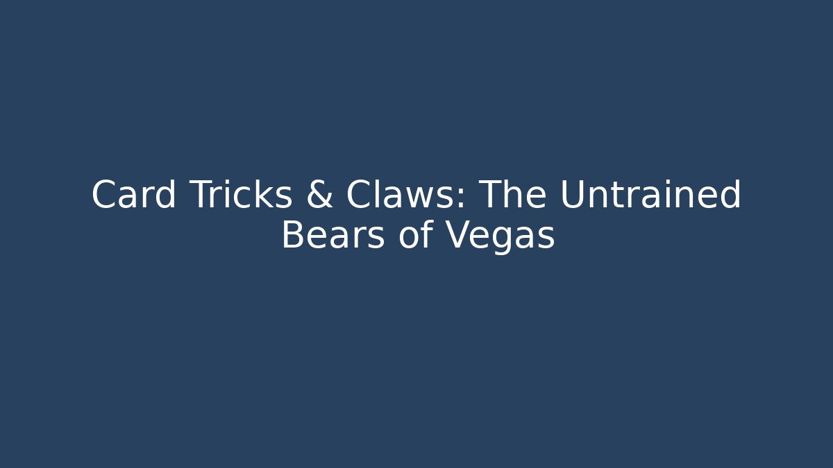 Card Tricks & Claws: The Untrained Bears of Vegas