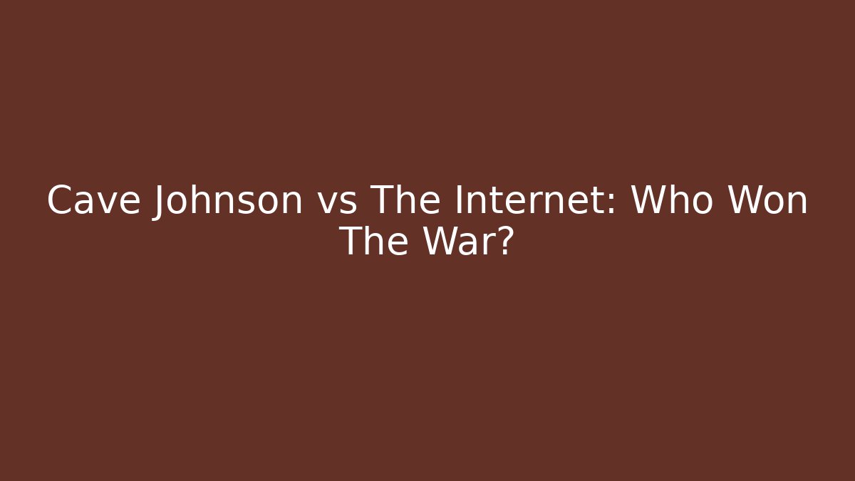 Cave Johnson vs The Internet: Who Won The War?