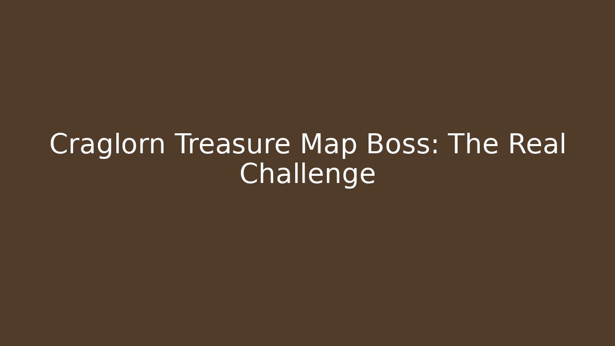 Craglorn Treasure Map Boss: The Real Challenge