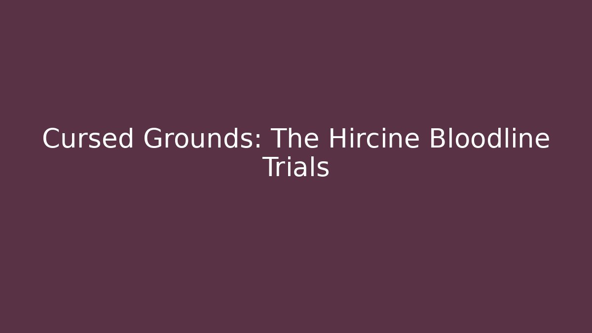 Cursed Grounds: The Hircine Bloodline Trials