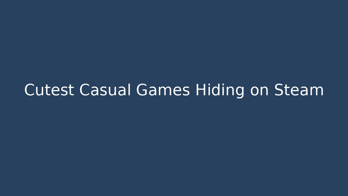 Cutest Casual Games Hiding on Steam - Critter Realm