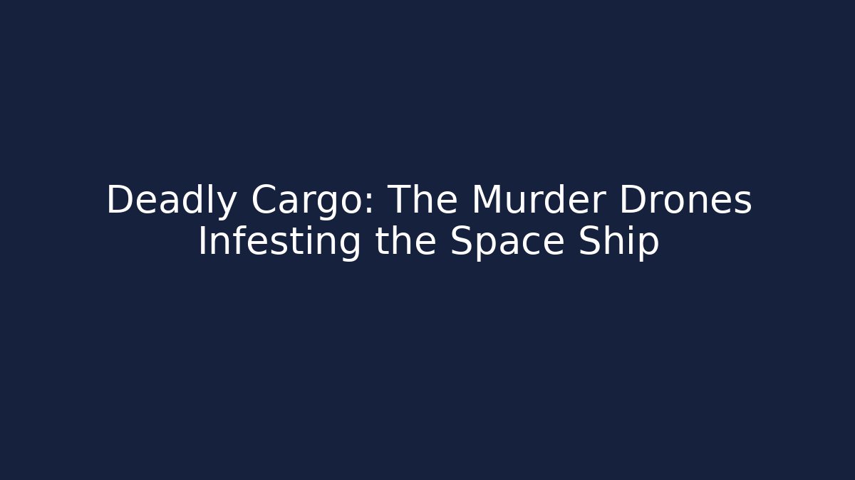 Deadly Cargo: The Murder Drones Infesting the Space Ship