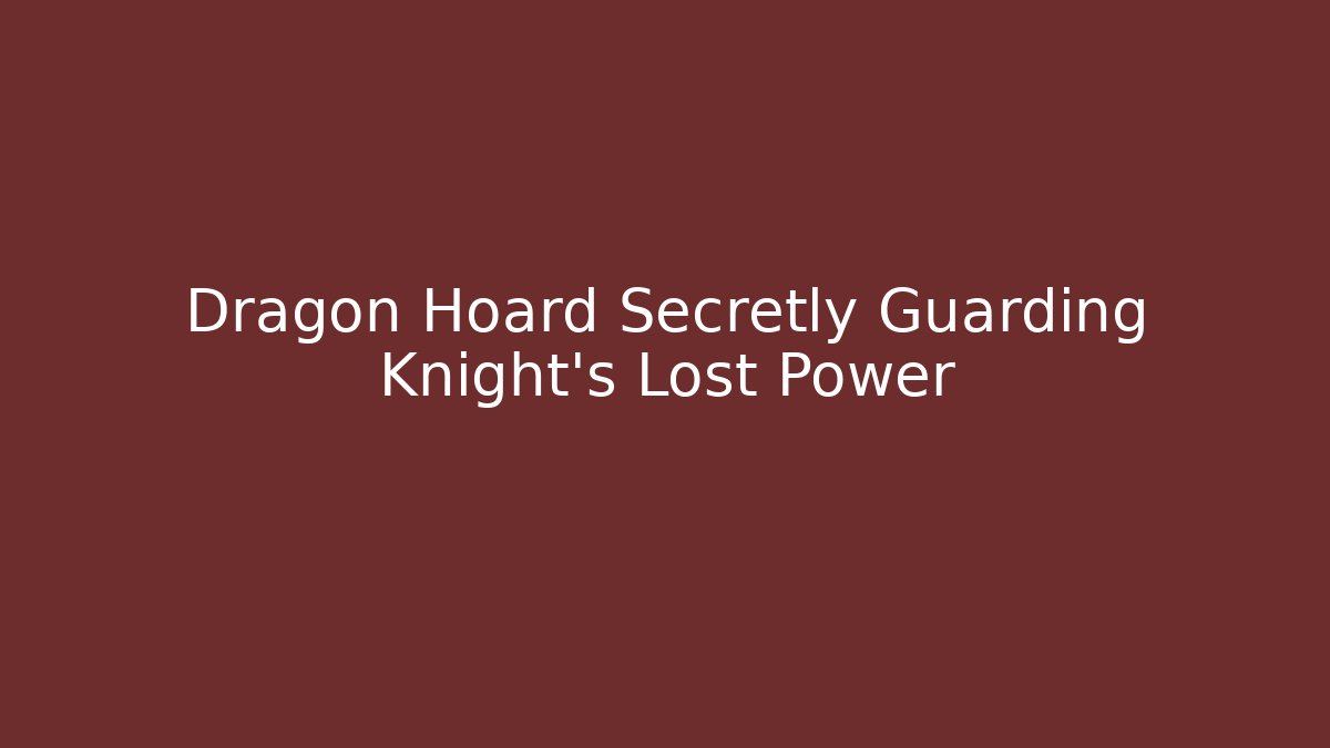 Dragon Hoard Secretly Guarding Knight's Lost Power - Critter Realm