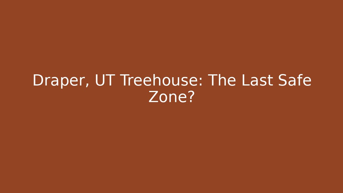 Draper, UT Treehouse: The Last Safe Zone? - Critter Realm