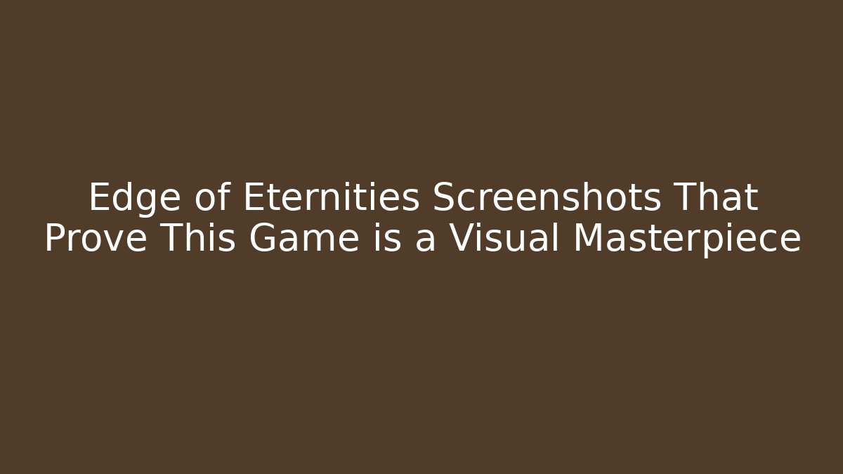 Edge of Eternities Screenshots That Prove This Game is a Visual Masterpiece