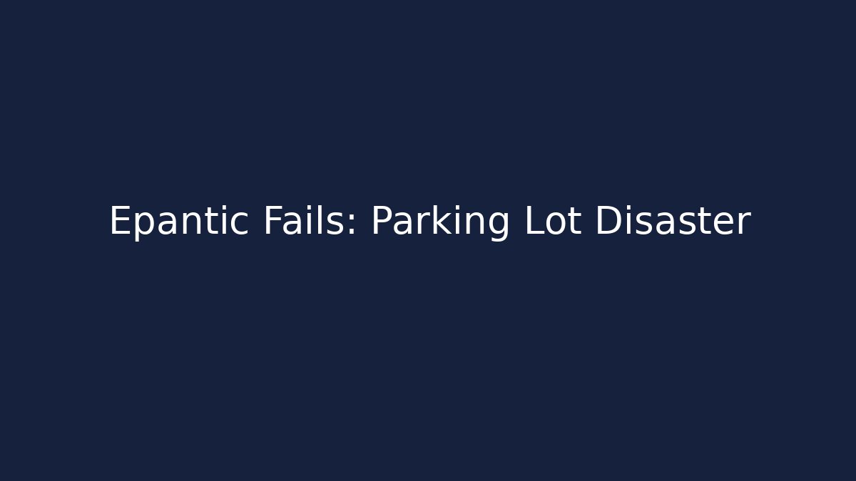 Epantic Fails: Parking Lot Disaster