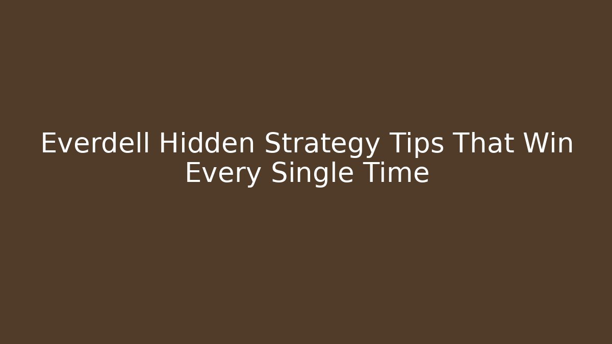 Everdell Hidden Strategy Tips That Win Every Single Time - Critter Realm