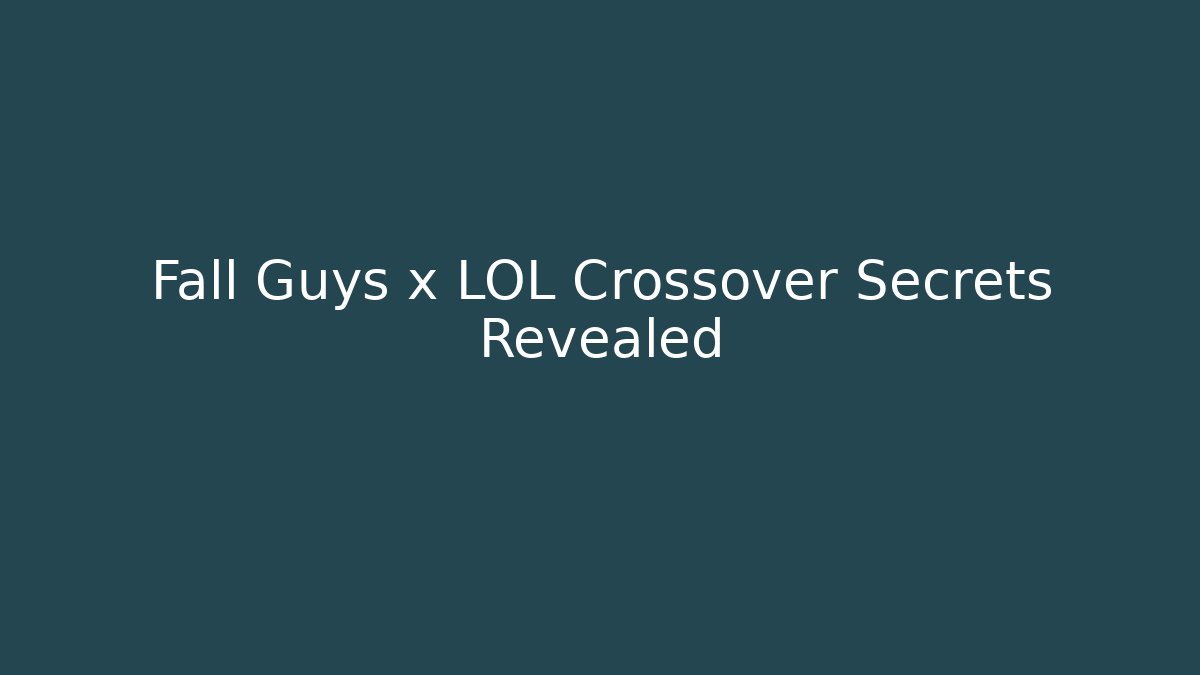 Fall Guys x LOL Crossover Secrets Revealed - Critter Realm