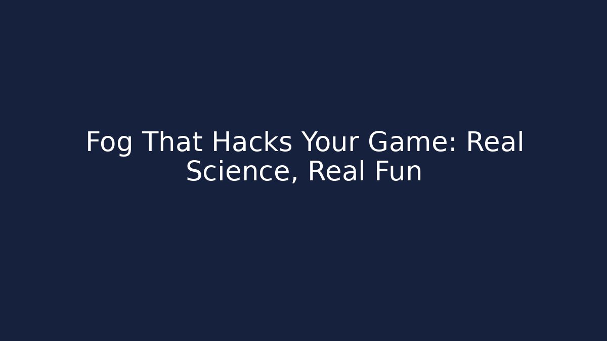 Fog That Hacks Your Game: Real Science, Real Fun - Critter Realm